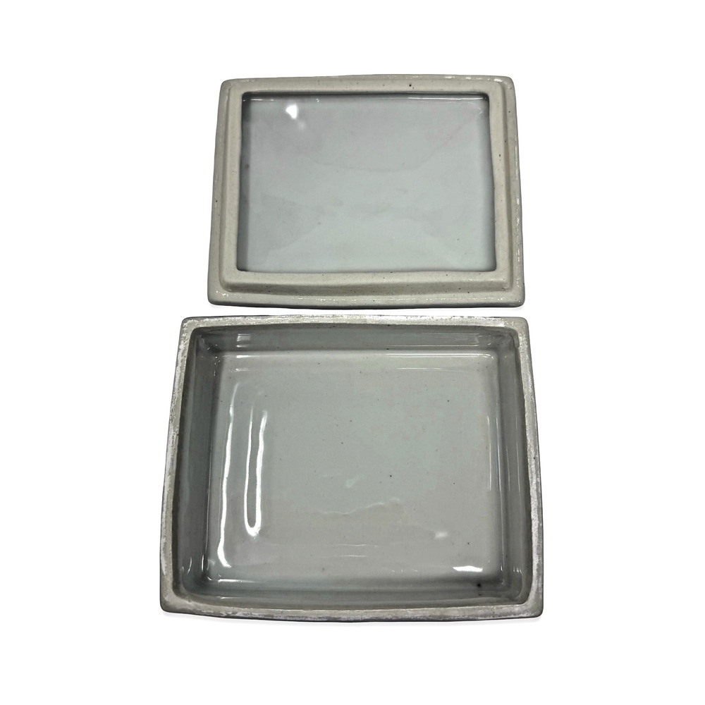 Vintage Blue White Floral Porcelain Trinket Box Gold Detail Lidded Jewelry Box - Picture 8 of 16